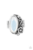 Any DAISY Now - White Ring - Paparazzi Accessories Ring Bedazzle Me Pretty Mobile Fashion Boutique