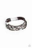 Aphrodite Ascending - Brown Bracelet - Paparazzi Accessories Bracelet Bedazzle Me Pretty Mobile Fashion Boutique