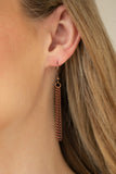 Apparatus Applique - Copper Necklace - Paparazzi Accessories Necklace Bedazzle Me Pretty Mobile Fashion Boutique