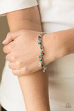 Aquatic Adventure - Blue Bracelet - Paparazzi Accessories Bracelet Bedazzle Me Pretty Mobile Fashion Boutique