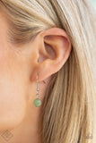 Aquatic Garden - Green Necklace - Paparazzi Accessories Necklace Bedazzle Me Pretty Mobile Fashion Boutique