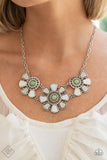 Aquatic Garden - Green Necklace - Paparazzi Accessories Necklace Bedazzle Me Pretty Mobile Fashion Boutique