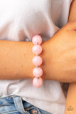 Arctic Affluence - Pink Bracelet - Paparazzi Accessories Bracelet Bedazzle Me Pretty Mobile Fashion Boutique