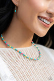 Arid Ambiance - Blue Necklace - Paparazzi Accessories Necklace Bedazzle Me Pretty Mobile Fashion Boutique