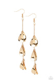 Arrival CHIME - Gold Earrings - Paparazzi Accessories Earrings Bedazzle Me Pretty Mobile Fashion Boutique