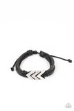 Arrow Pharaoh - Black Bracelet - Paparazzi Accessories Bracelet Bedazzle Me Pretty Mobile Fashion Boutique