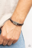 Arrow Pharaoh - Brown Bracelet - Paparazzi Accessories Bracelet Bedazzle Me Pretty Mobile Fashion Boutique