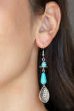 Artfully Artisan - Blue Earrings - Paparazzi Accessories Earrings Bedazzle Me Pretty Mobile Fashion Boutique