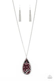 Artificial Animal - Purple Necklace - Paparazzi Accessories Necklace Bedazzle Me Pretty Mobile Fashion Boutique
