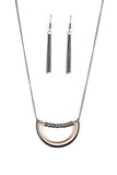 Artificial Arches - Black Necklace - Paparazzi Accessories Necklace Bedazzle Me Pretty Mobile Fashion Boutique
