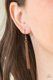 Artificial Arches - Copper Necklace - Paparazzi Accessories Necklace Bedazzle Me Pretty Mobile Fashion Boutique