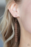 Artisan Abode - Copper Necklace - Paparazzi Accessories Necklace Bedazzle Me Pretty Mobile Fashion Boutique