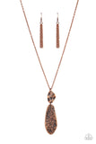 Artisan Abode - Copper Necklace - Paparazzi Accessories Necklace Bedazzle Me Pretty Mobile Fashion Boutique