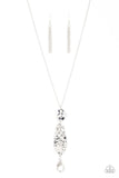 Artisan Abode - Silver Lanyard - Paparazzi Accessories Lanyard Bedazzle Me Pretty Mobile Fashion Boutique