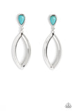 Artisan Anthem - Blue Post Earrings - Paparazzi Accessories Post Earrings Bedazzle Me Pretty Mobile Fashion Boutique