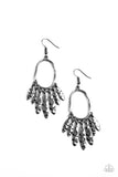 Artisan Aria - Black Earrings - Paparazzi Accessories Earrings Bedazzle Me Pretty Mobile Fashion Boutique