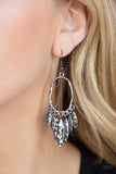 Artisan Aria - Black Earrings - Paparazzi Accessories Earrings Bedazzle Me Pretty Mobile Fashion Boutique