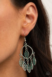 Artisan Garden - Silver Earrings - Paparazzi Accessories Earrings Bedazzle Me Pretty Mobile Fashion Boutique