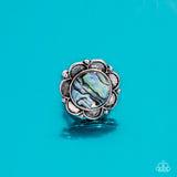 Artistic Accomplishment - Blue Ring - Paparazzi Accessories Ring Bedazzle Me Pretty Mobile Fashion Boutique