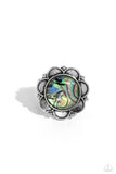 Artistic Accomplishment - Blue Ring - Paparazzi Accessories Ring Bedazzle Me Pretty Mobile Fashion Boutique