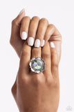 Artistic Accomplishment - Blue Ring - Paparazzi Accessories Ring Bedazzle Me Pretty Mobile Fashion Boutique
