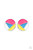 Artistic Expression 2 - Multi Post Earrings - Paparazzi Accessories Post Earrings Bedazzle Me Pretty Mobile Fashion Boutique