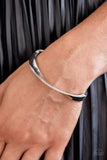 Artistically Adorned - White Bracelet - Paparazzi Accessories Bracelet Bedazzle Me Pretty Mobile Fashion Boutique