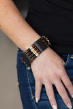 Aruba Attire - Black Bracelet - Paparazzi Accessories Bracelet Bedazzle Me Pretty Mobile Fashion Boutique