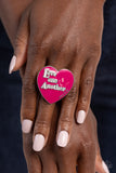 As I Have Loved You - Pink Ring - Paparazzi Accessories Ring Bedazzle Me Pretty Mobile Fashion Boutique