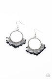 As if by Magic - Blue Earrings - Paparazzi Accessories Earrings Bedazzle Me Pretty Mobile Fashion Boutique
