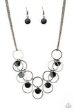 Ask and You SHELL Receive - Black Necklace - Paparazzi Accessories Necklace Bedazzle Me Pretty Mobile Fashion Boutique