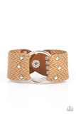 Aspiring Adventurist - Brown Bracelet - Paparazzi Accessories Bracelet Bedazzle Me Pretty Mobile Fashion Boutique