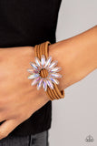 Astral Adventure - Orange Bracelet - Paparazzi Accessories Bracelet Bedazzle Me Pretty Mobile Fashion Boutique