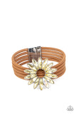 Astral Adventure - Yellow Bracelet - Paparazzi Accessories Bracelet Bedazzle Me Pretty Mobile Fashion Boutique