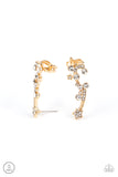 Astral Anthem - Gold Post Earrings - Paparazzi Accessories Post Earrings Bedazzle Me Pretty Mobile Fashion Boutique