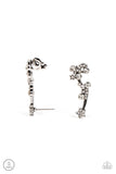Astral Anthem - White Post Earrings - Paparazzi Accessories Post Earrings FS-Bedazzle Me Pretty Mobile Fashion Boutique