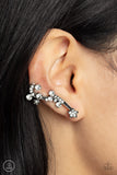 Astral Anthem - White Post Earrings - Paparazzi Accessories Post Earrings FS-Bedazzle Me Pretty Mobile Fashion Boutique