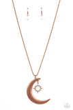 Astral Ascension - Copper Necklace - Paparazzi Accessories Necklace Bedazzle Me Pretty Mobile Fashion Boutique