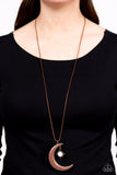 Astral Ascension - Copper Necklace - Paparazzi Accessories Necklace Bedazzle Me Pretty Mobile Fashion Boutique