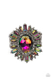Astral Attitude - Multi Ring - Paparazzi Accessories Ring Bedazzle Me Pretty Mobile Fashion Boutique