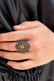 Astral Attitude - Multi Ring - Paparazzi Accessories Ring Bedazzle Me Pretty Mobile Fashion Boutique