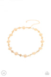 Astro Goddess - Gold Necklace - Paparazzi Accessories Necklace Bedazzle Me Pretty Mobile Fashion Boutique