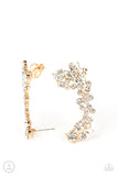 Astronomical Allure - Gold Post Earrings - Paparazzi Accessories Post Earrings Bedazzle Me Pretty Mobile Fashion Boutique