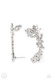 Astronomical Allure - White Post Earrings - Paparazzi Accessories Post Earrings Bedazzle Me Pretty Mobile Fashion Boutique