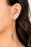 Atlantic Allure - Silver Earrings - Paparazzi Accessories Earrings Bedazzle Me Pretty Mobile Fashion Boutique