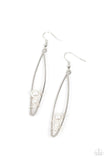 Atlantic Allure - White Earrings - Paparazzi Accessories Earrings Bedazzle Me Pretty Mobile Fashion Boutique