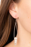 Atlantic Allure - White Earrings - Paparazzi Accessories Earrings Bedazzle Me Pretty Mobile Fashion Boutique