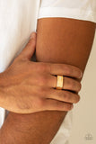 Atlas - Gold Ring - Paparazzi Accessories Ring Bedazzle Me Pretty Mobile Fashion Boutique