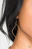 Attitude Adjustment - Brass Necklace - Paparazzi Accessories Necklace Bedazzle Me Pretty Mobile Fashion Boutique