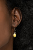 Authentically Adventurous - Yellow Necklace - Paparazzi Accessories Necklace Bedazzle Me Pretty Mobile Fashion Boutique